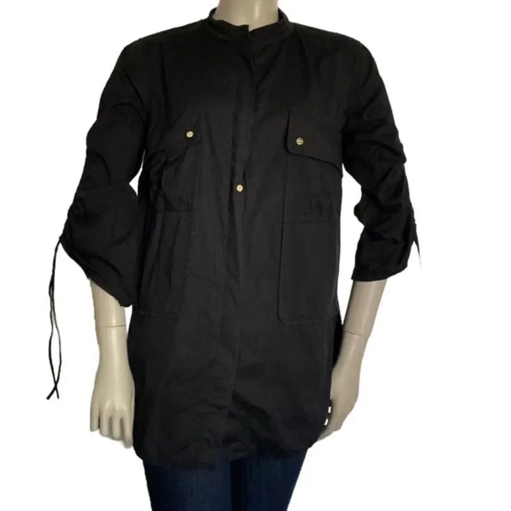 Tory Butch Travel Woman Top Blouse Size 14